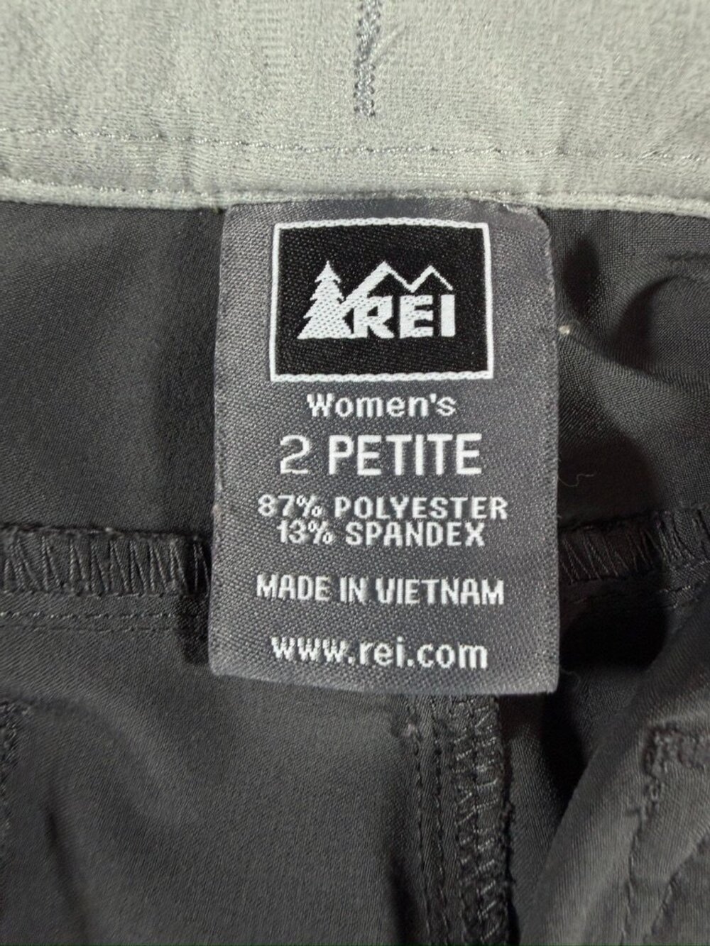 REI Women's Hiking Cargo Pants Gray Petite Size 2 - Picture 15 of 16
